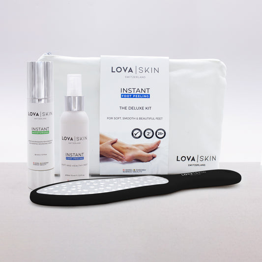 LOVASKIN INSTANT FOOT PEEL Deluxe Kit - 25 applications in a bottle