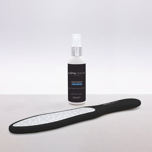 LOVASKIN INSTANT FOOT PEEL Basic Kit Black Edition - 25 Beauty pedicure treatments